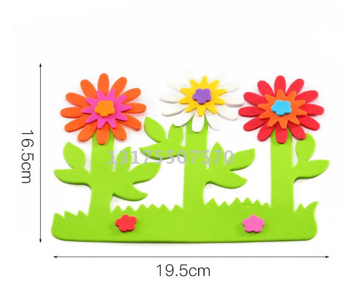 幼儿园花朵墙贴教室环境布置材料装饰EVA泡沫墙贴EVA产品图