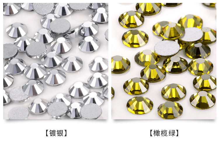 DIY crystal glass nail drill, flat bottom drill, nail water drill, nail accessory Specification image