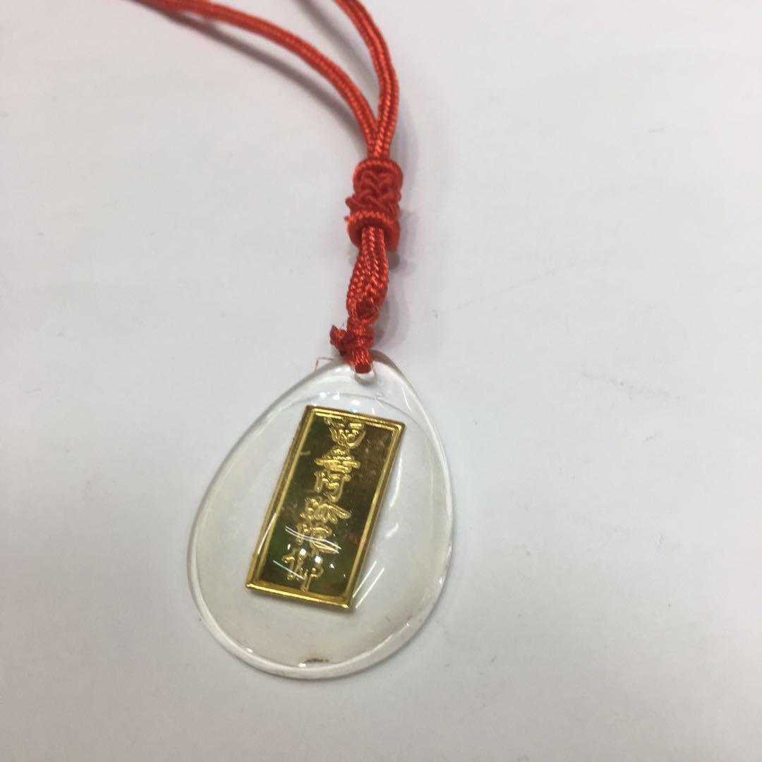 Fresh Buddhist Four-Season Peace and Security Red String Pendant of Buddhist Scriptures