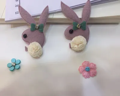 Manufacturers Direct Sales Of Cartoon Rabbit Cloth Flowers Handmade Diy Clothing Accessories Decorative Patch Patch Patch Patch Cloth