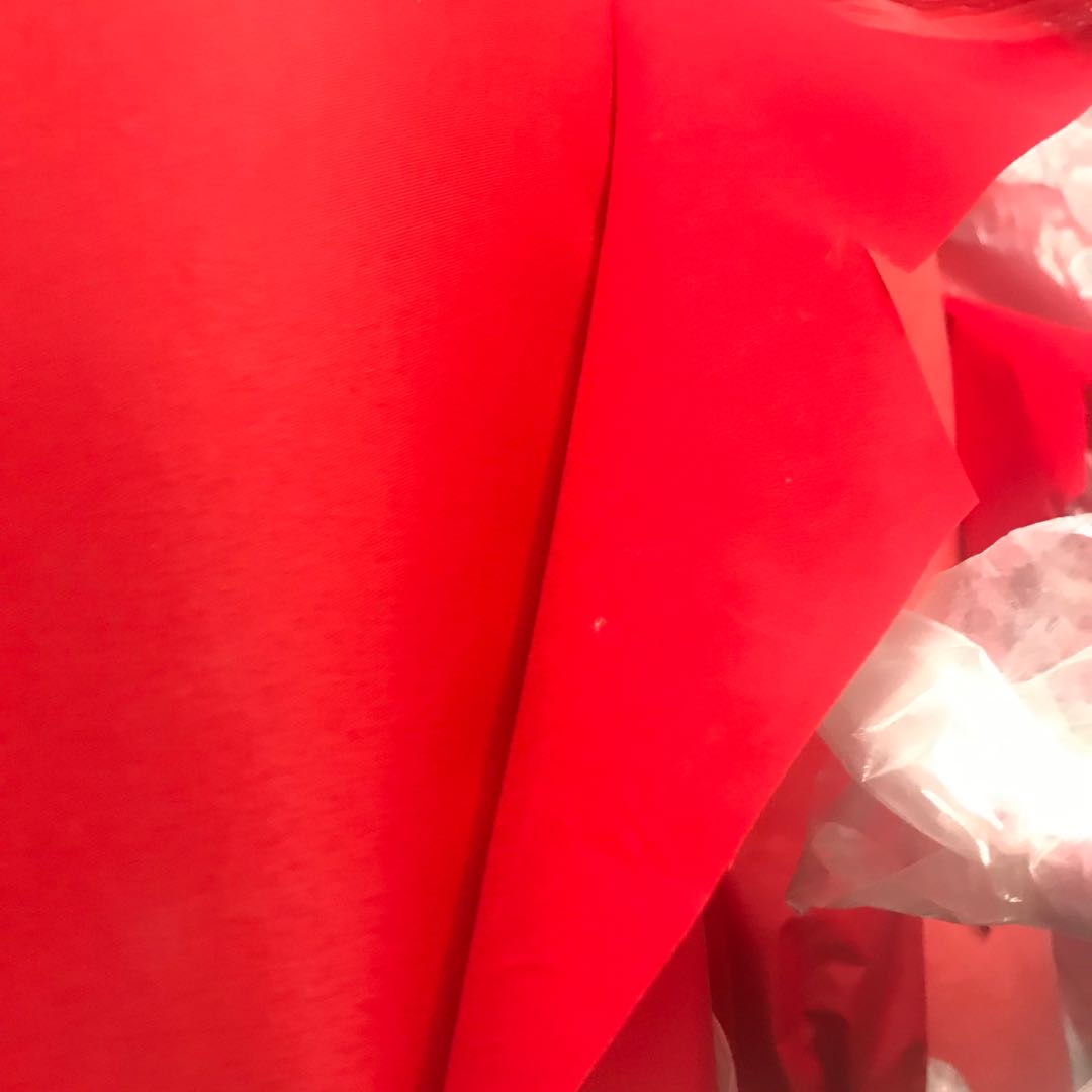 Full Satin Single Flocking Cloth Fake Flower Leaf Couplet Embroidery Crafts Without Bullets Specification drawing