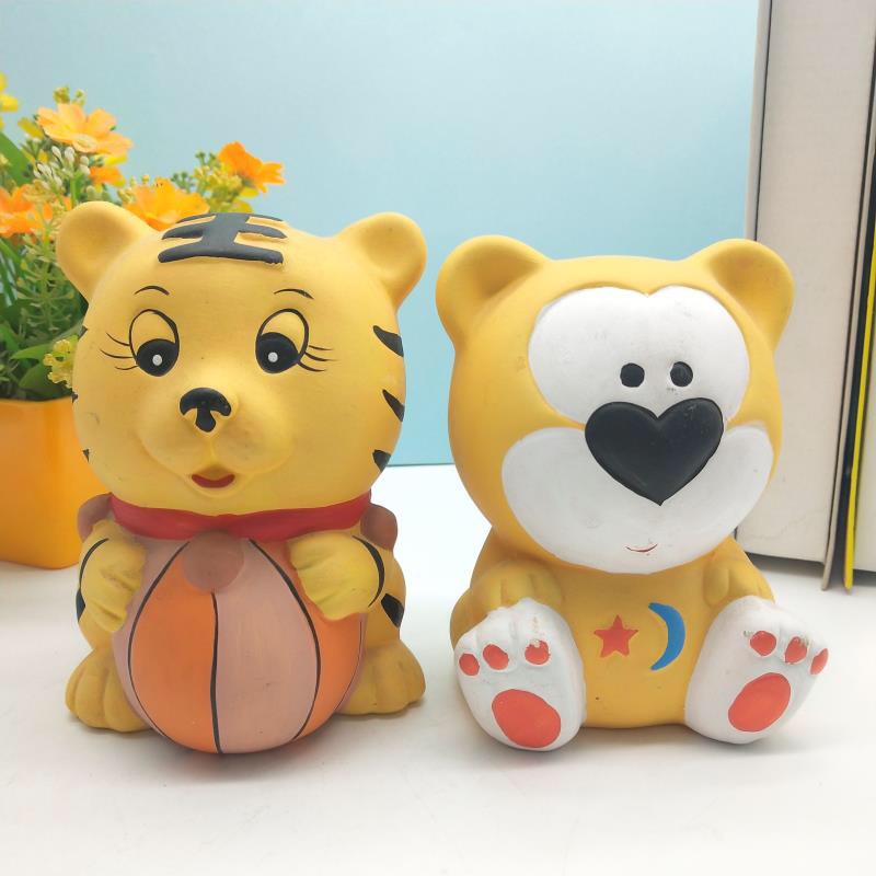 Rabbit piggy bank, plastic cartoon piggy bank, loose change bank for children details Picture