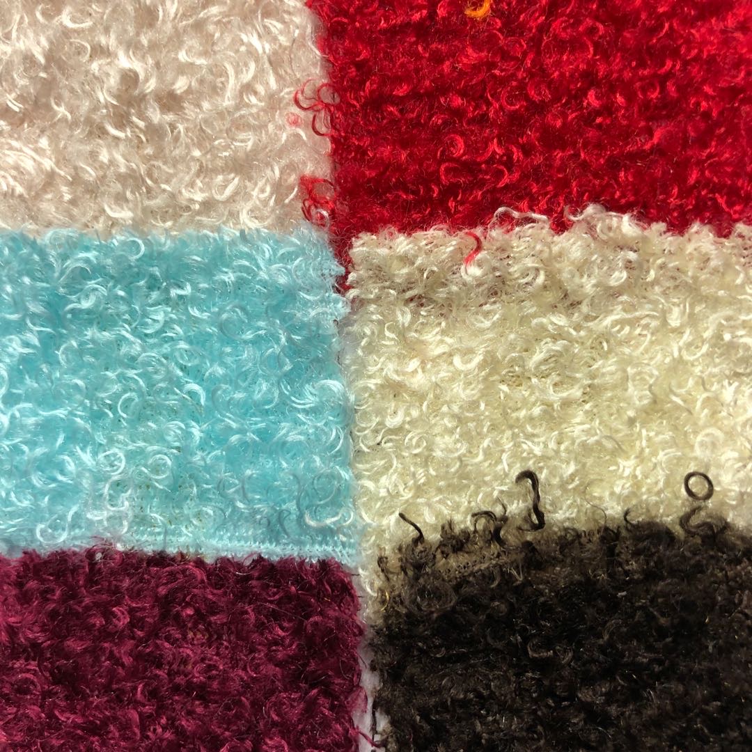 羊圈绒面料布料多色玩具圣诞礼品面料