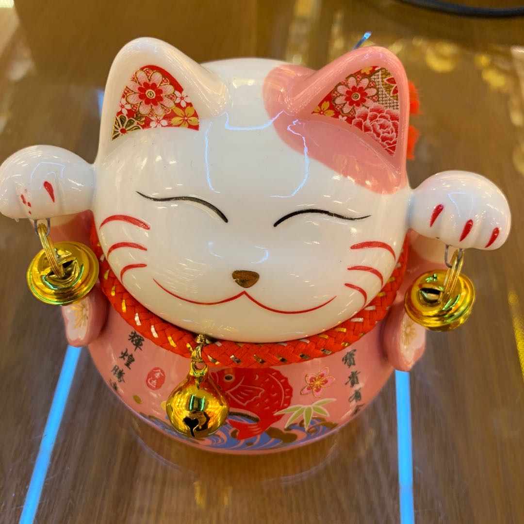 招财猫招福猫摆件工艺品家居工艺品装饰品白瓷招福猫辉煌腾达