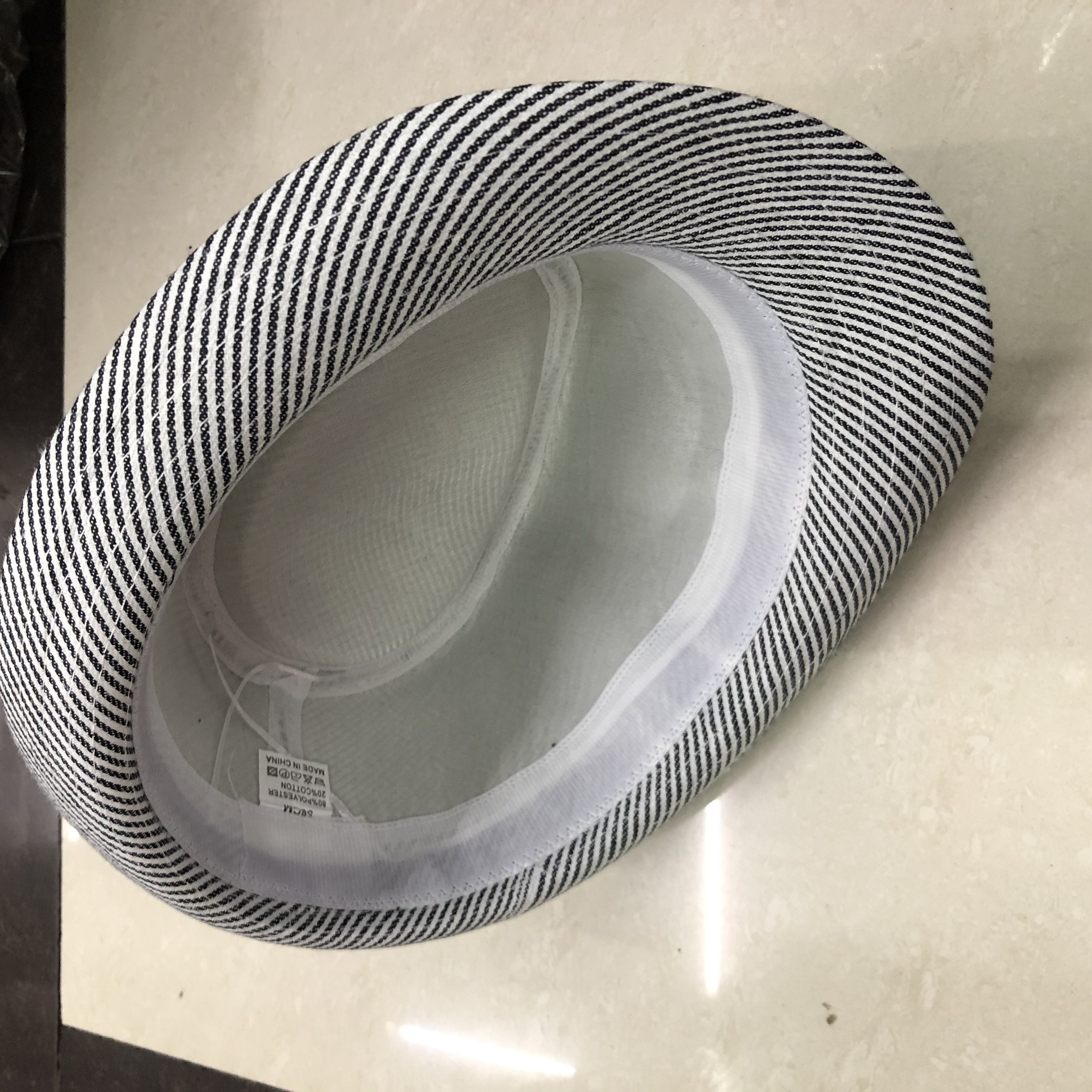 Summer Male Korean Version Of Tidal Sunshade Small Top Hat Female British Retro Jazz Hat Travel Sun Hat Gentlemanly Hat Specification drawing