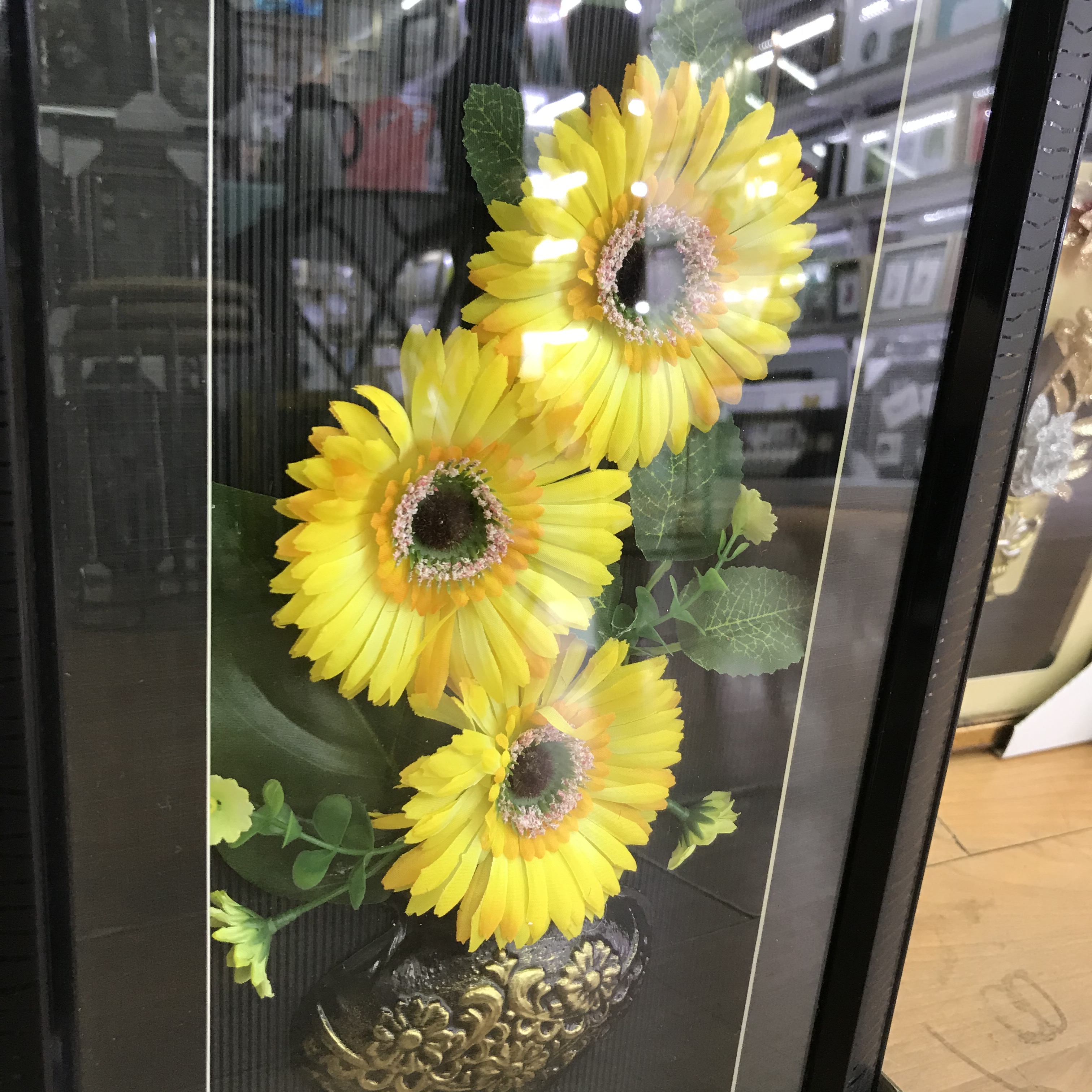 太阳花向日葵仿真花花卉套装客厅餐桌电视柜假花装饰摆件油画田园产品图