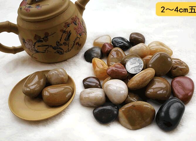 Fine Polished Natural Pebble Stone Rain Stone Colorful Stone Small Stone Flower Fish Tank Garden Paving Stone Specification drawing