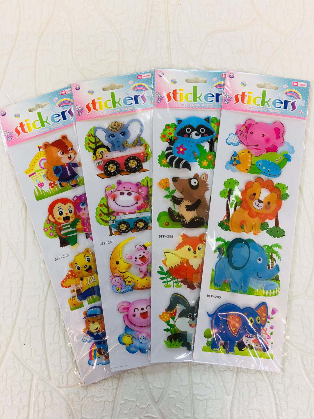 燕子纸品 礼品创意礼品创意贴纸幼儿园儿童泡泡贴奖励贴小礼品卡通动漫贴纸