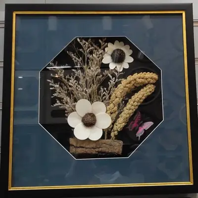 New Thinking Art Frame Painting Pole Flower Real Decorative Painting 1