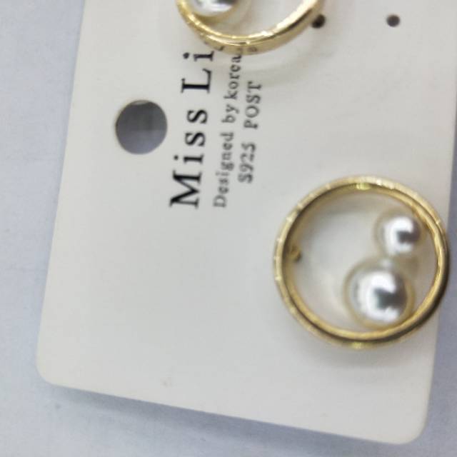 Factory direct sales of simple, elegant, fashionable and popular jewelry and accessories, personalized and trendy new double pearl earrings details Picture