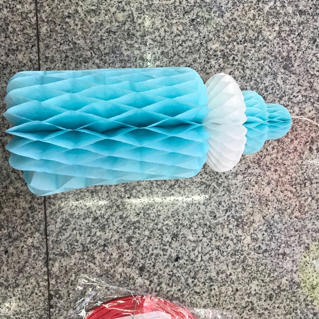 Factory direct sales of new paper baby bottle folding mixed-color festival ornaments 500pc details Picture