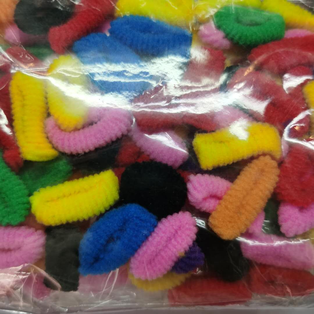 Korean-style fashionable and stylish girl with colorful mixed-color hair bands, towel bands and rubber bands Specification image
