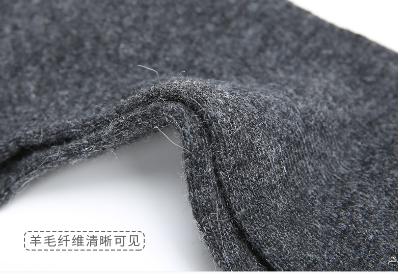 Men's autumn and winter thickened socks, men's tall rabbit wool mid-calf socks details Picture