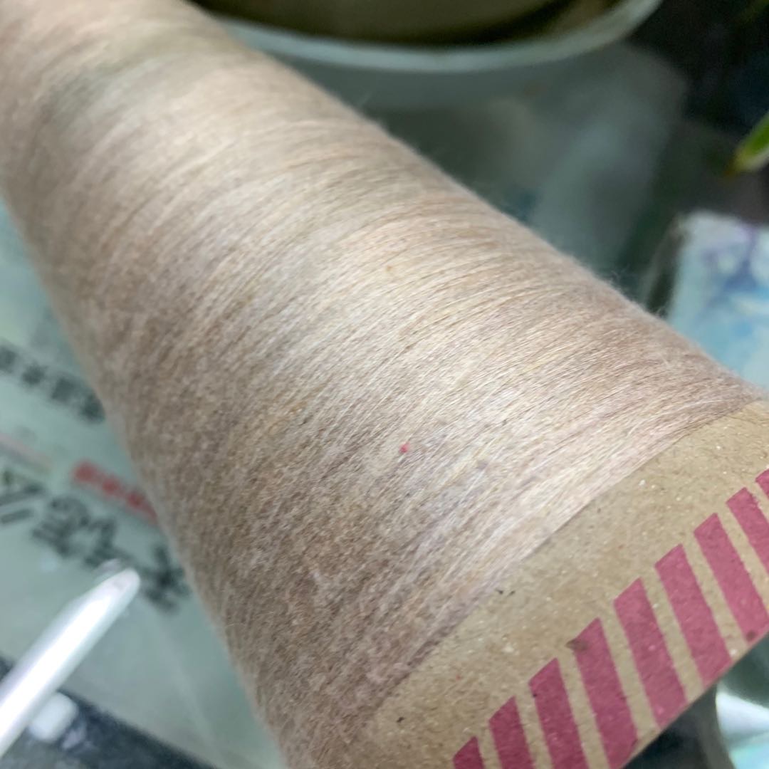 40-count light brown cotton yarn, baby yarn, pure cotton wool, all cotton hand-woven Specification image