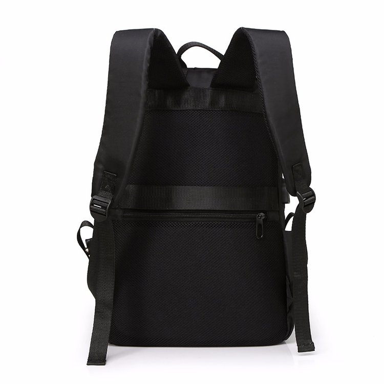 New Nylon Cloth Waterproof Solid Color Japanese And South Korean Men's Backpack Simple Leisure All Stylish Men's Computer Business Backpack details Picture