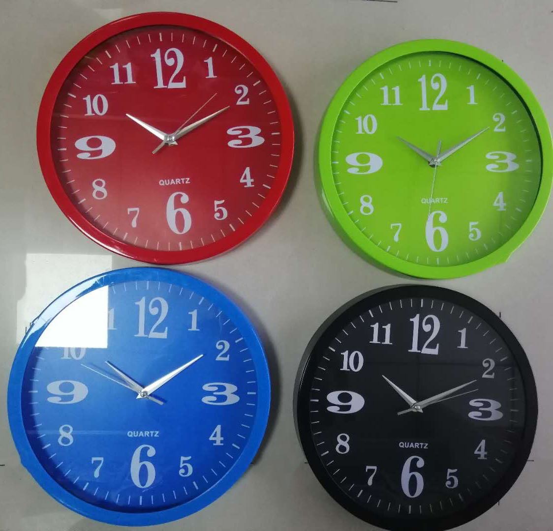 翰林圣经彩面塑料卧室石英挂钟XD825 智能闹钟时钟一体 创意家居墙面装饰产品图