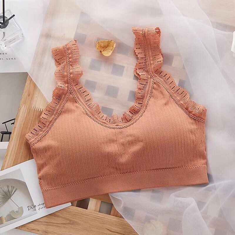 网红爆款美背文胸无钢圈吊带背心内衣女运动抹胸聚拢性感胸罩裹胸产品图