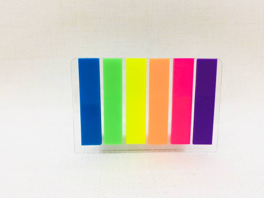Sticky note Page number index tag sticker plastic cute notes highlighted by translucent handwritten strip 913#