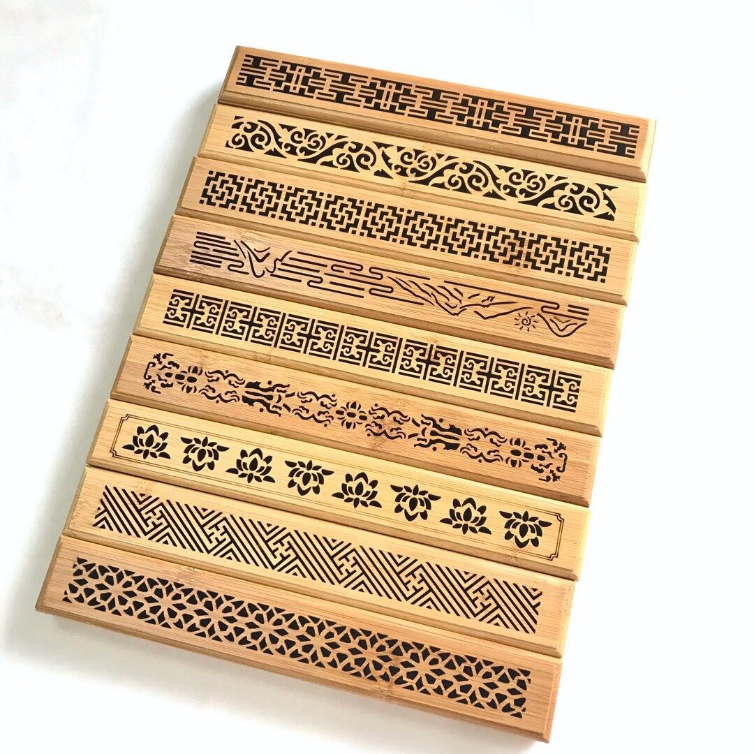 楠竹木雕刻香盒定做线香方形盒子沉香檀香防火棉细节图