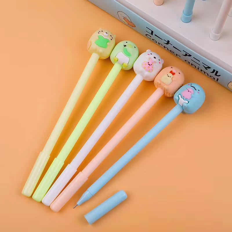 Popular silicone head cartoon Japanese-style dumpling family style gel pen 0 Specification image