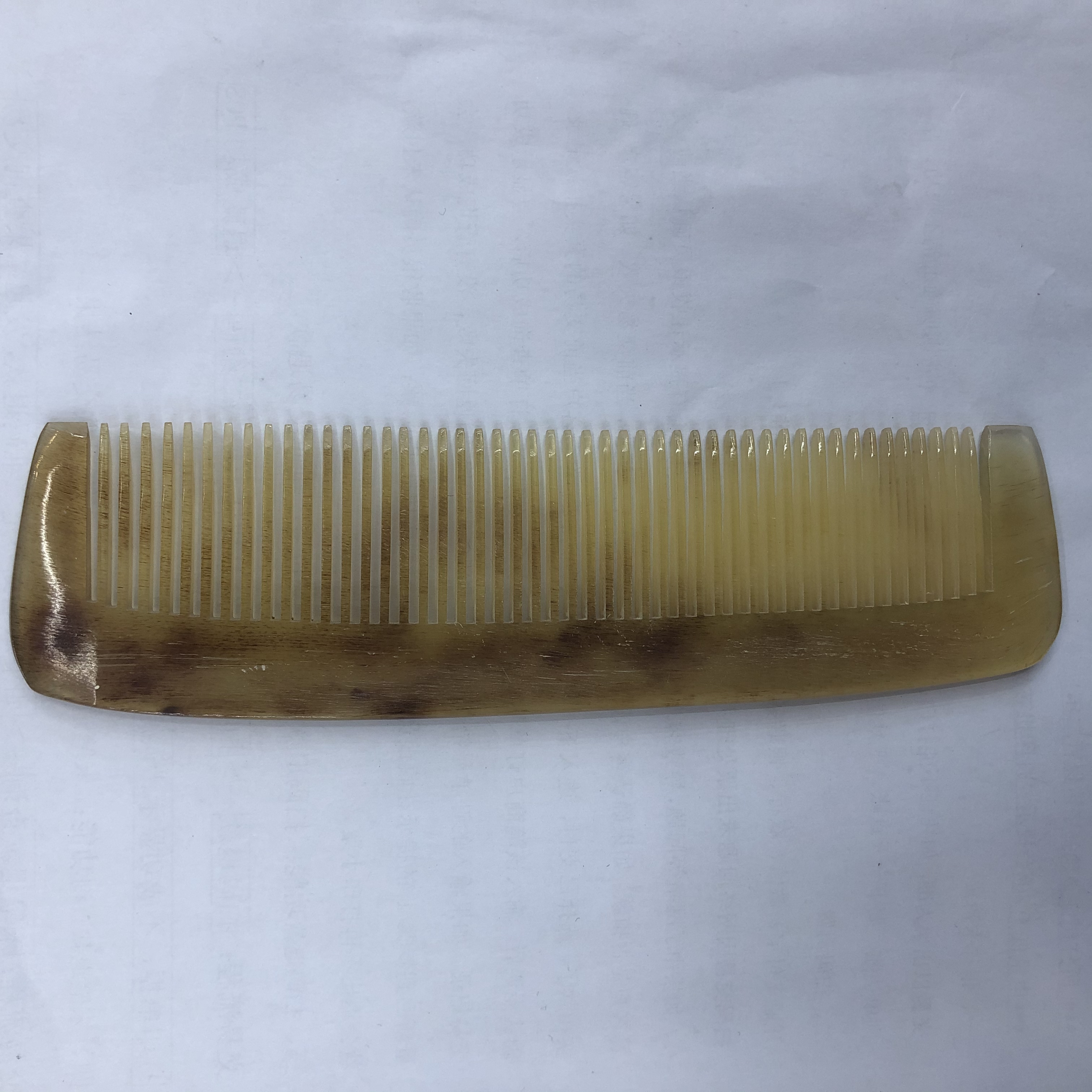 牛角梳牛角绵羊角梳子防静电护发生发养发长羊角梳子送礼羊角梳