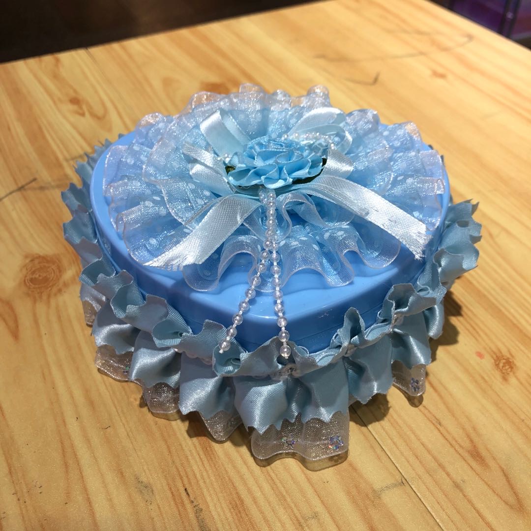 厂家直销创意可爱儿童玩具首饰收纳盒蓝色公主