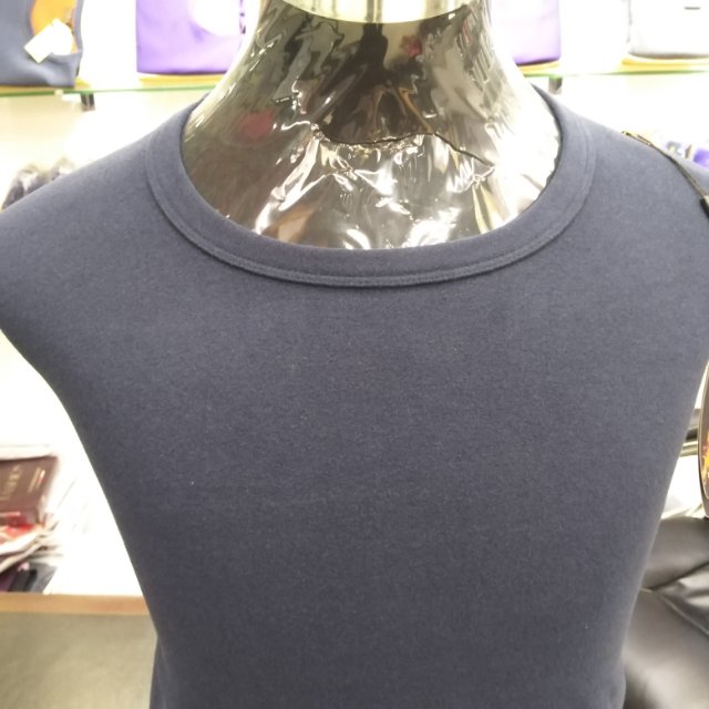 Long Sleeve Round Neck Men's Pure Cotton Shirt Half High Neck Loose Base Shirt Autumn And Winter Thick details Picture