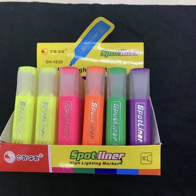 First Understanding Stationery Student Office Culture Writing Tools Highlighters Student Stationery Exam Marking Key Large-Capacity Color Highlighters Marking Graffiti Essential Office Supplies
