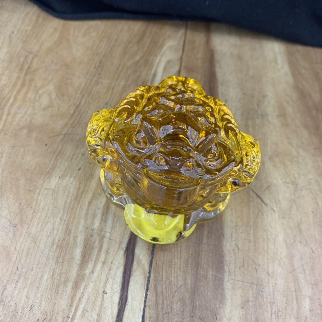 Direct sales from the manufacturer of yellow crystal golden toad figurines details Picture