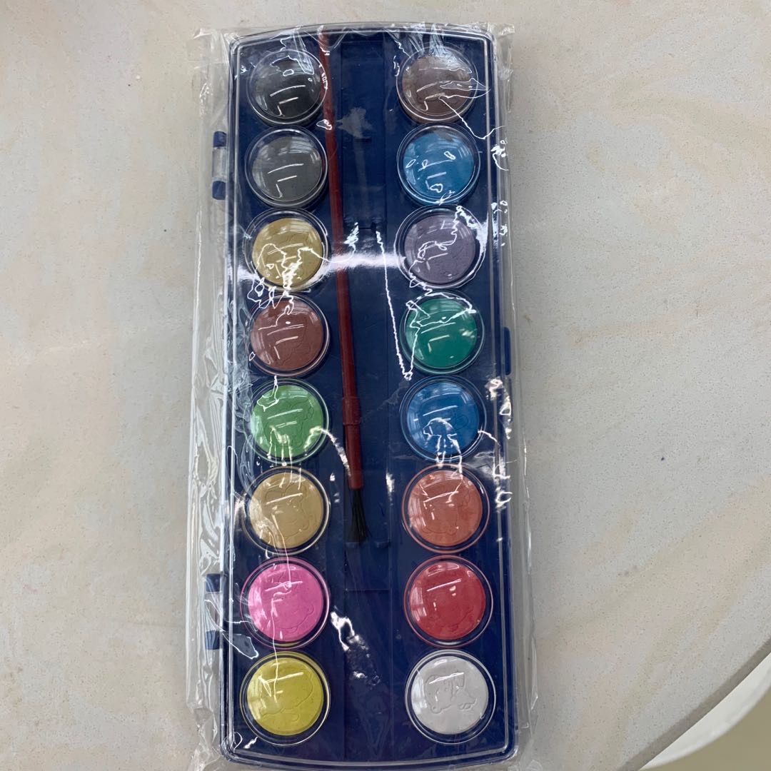 凯迪思画材用品办公文化水彩书法美术颜料 水彩颜料颜色固体颜料儿童画画工具