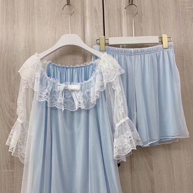 Lace sexy thin base layer thermal underwear set, youth sweater