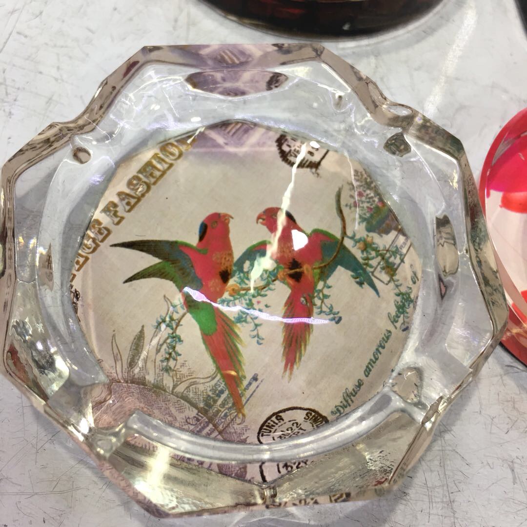 厂家直销水晶烟灰缸60-80mm产品图