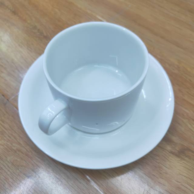 厂家直销陶瓷白色光面套杯创意咖啡杯陶瓷杯图