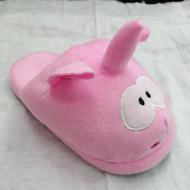 Unicorn Cute Cute Cartoon Autumn Winter Warm Plush Home Cotton Slippers Specification drawing