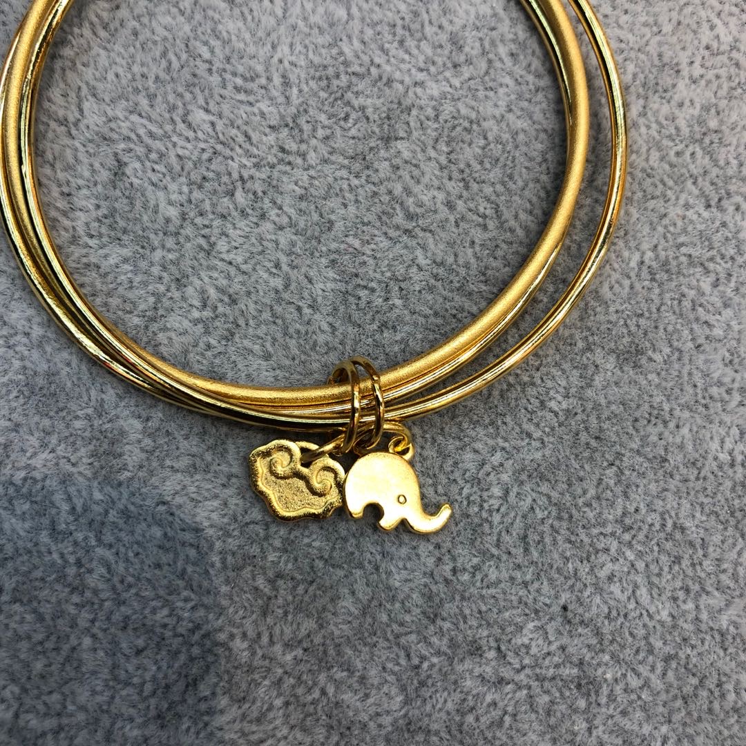 Elephant Xiangyun Bracelet Brass Gold Plated Three Iii Female Jewelry details Picture