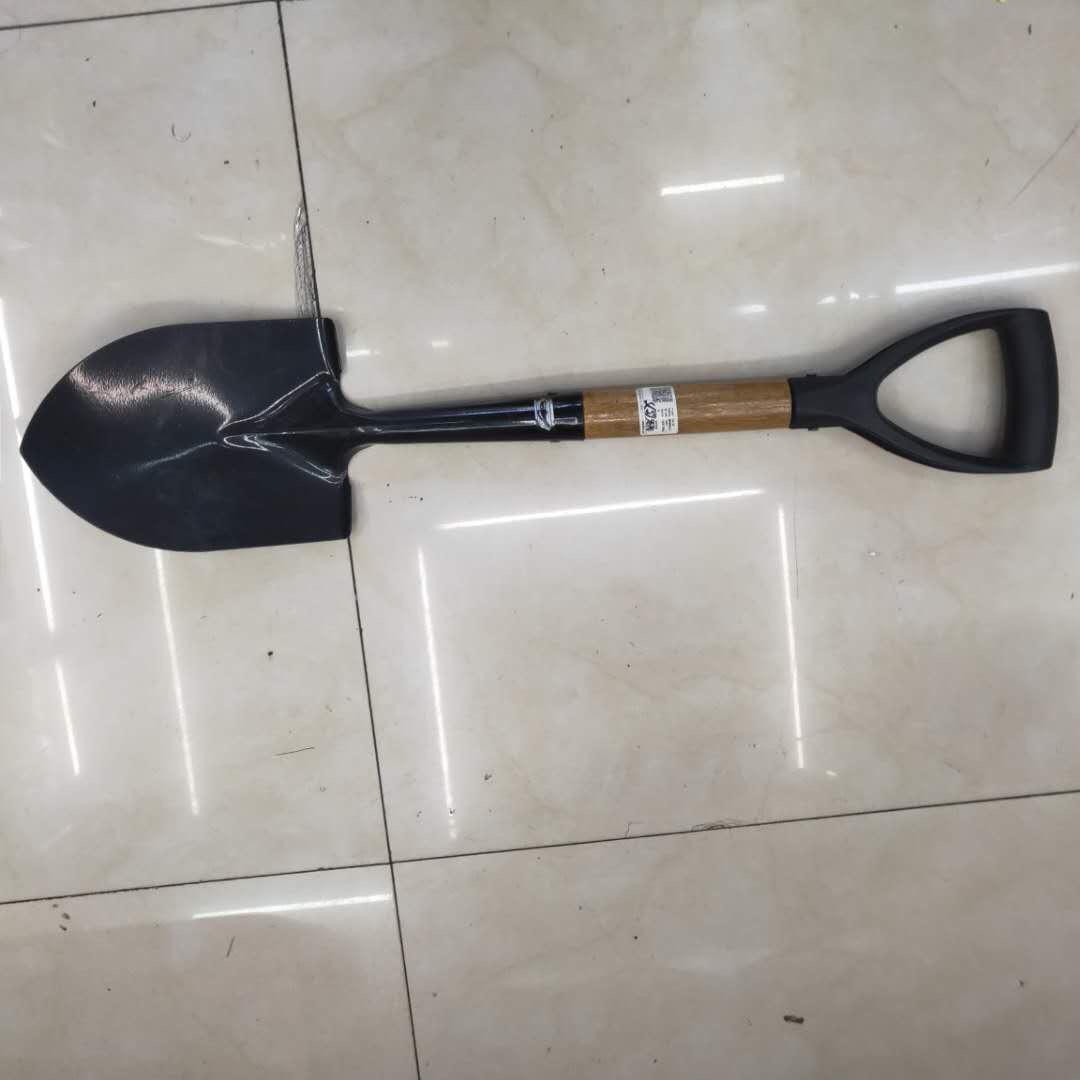 尖锹农用工具尖头铁锹带柄铁锨钢农具钢锹锨头