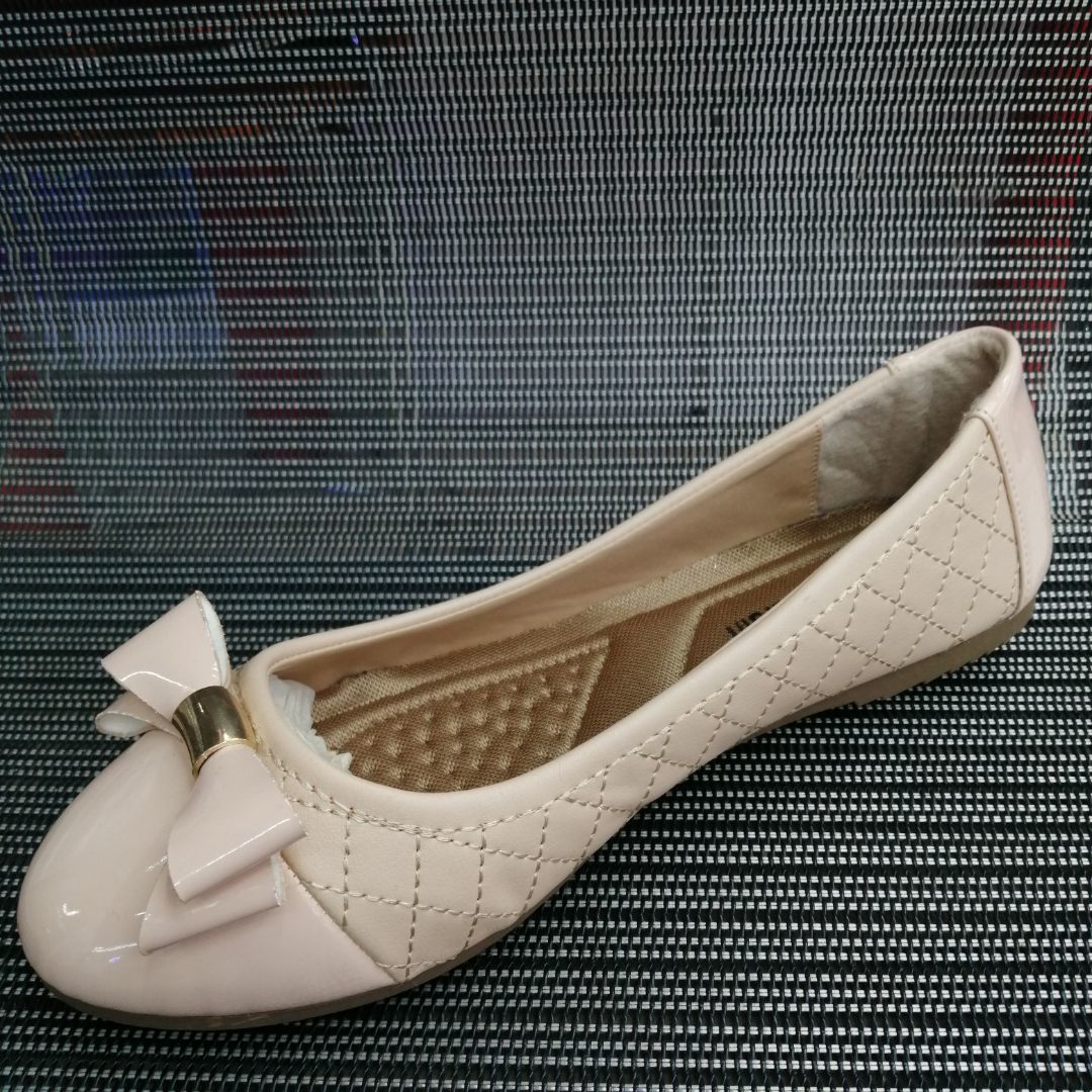 Bow Metal Buckle Fashion Casual Flat Flat Women's Shoes Spring And Summer New Comfortable Boat Shoes Single Shoes Specification drawing