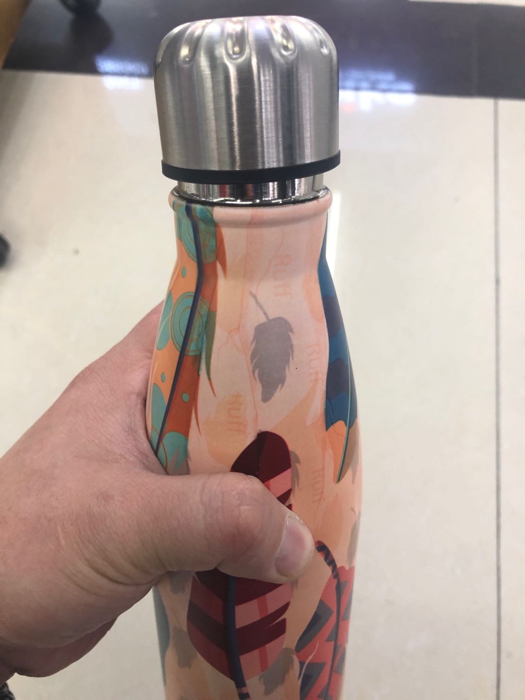 Cola Bottle Trendy Cup Men And Women Portable Fitness Large Capacity Water Cup Specification drawing