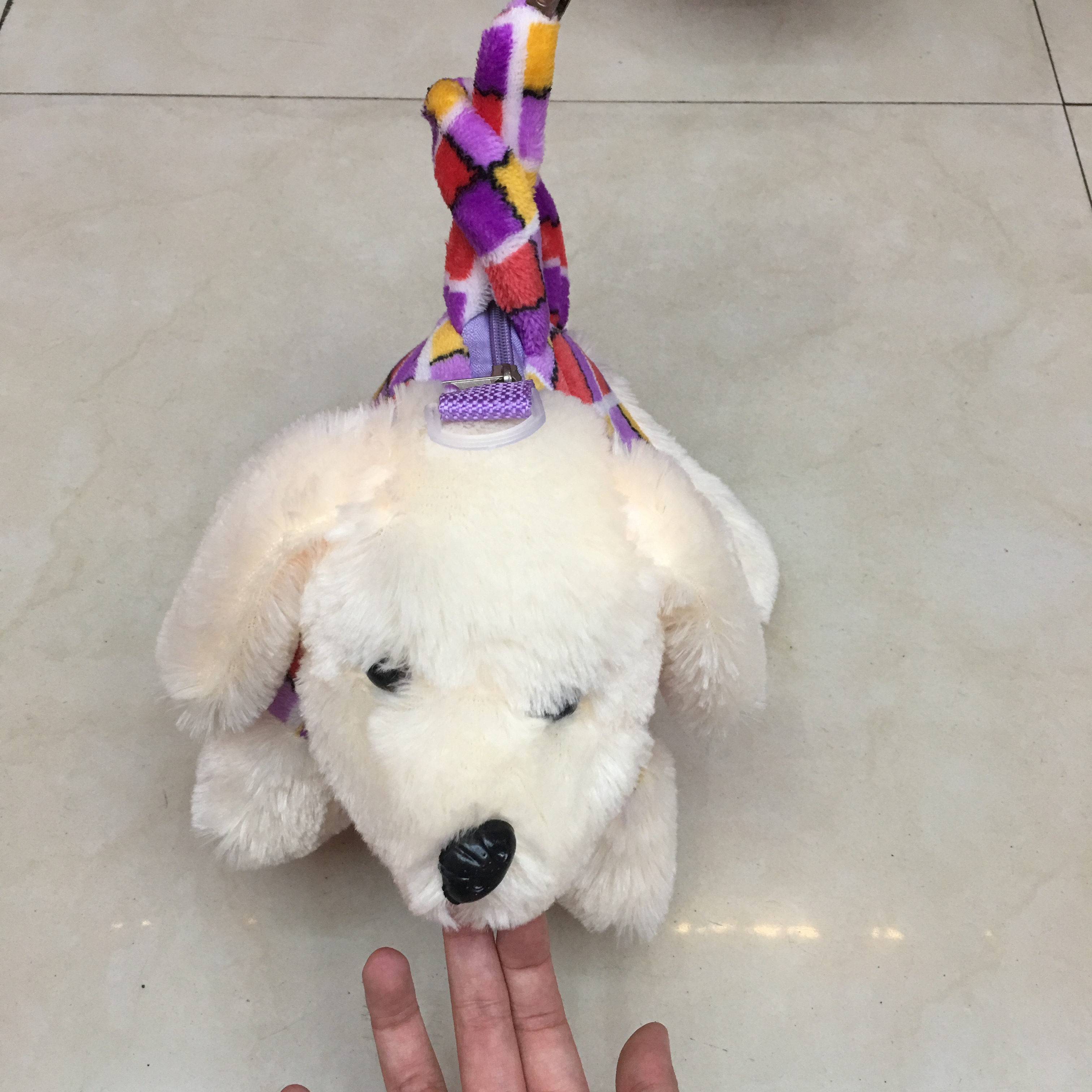 日系软妹包包女新款可爱卡通小狗毛绒背包韩版原宿ins超火双肩包