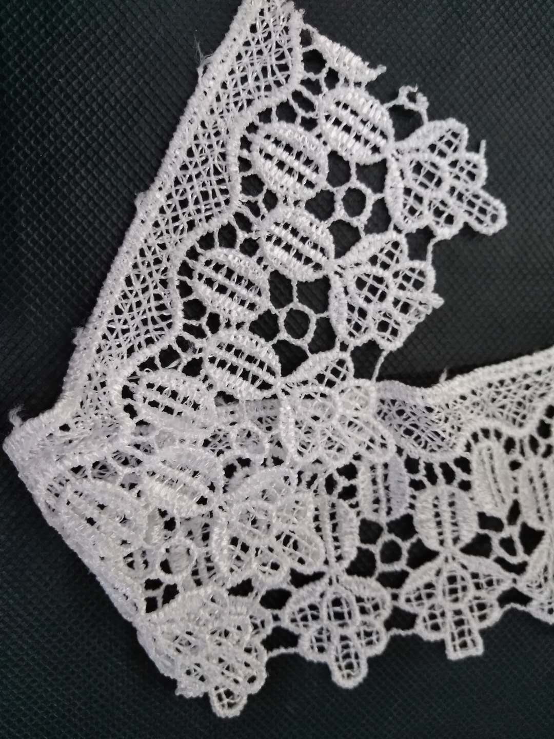 Guangdong lace, polyester filament lace, water-soluble embroidery lace, clothing, curtains, home soft furnishings Specification image