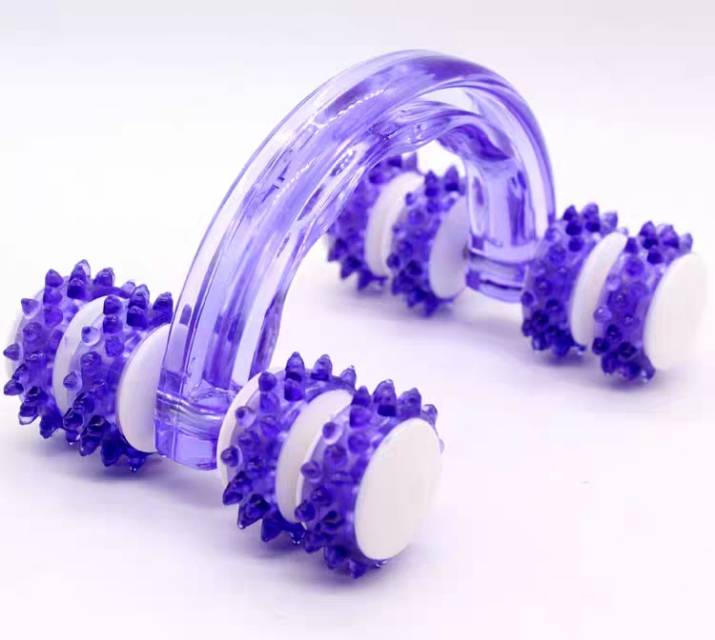 手动按摩器按摩棒按摩捶8轮八轮滚轮月球车全身腰背部脚部腿部产品图