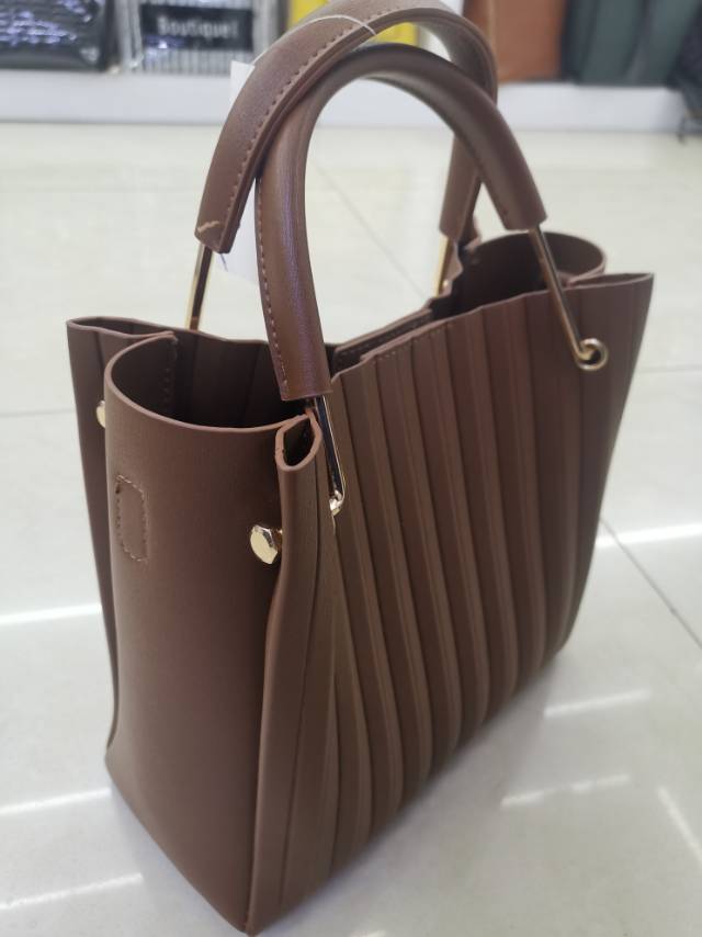 Korean Casual All-In-One Crossbody Jelly Stripe Handbag V details Picture