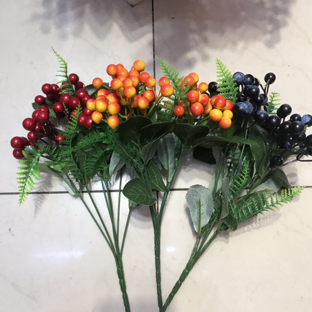 Midsummer Fruit Blueberry Fruit Center Round Fruit Simulation Berry Decoration Craft Decoration Specification drawing