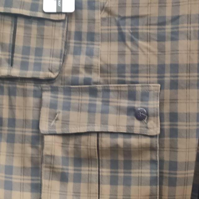 Checkered American checkered casual pants for men, trendy retro workwear pants, short 5-inch, a trendy brand with large underpants for summer wear Specification image