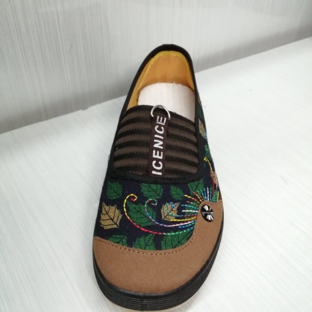 New Cloth Shoes Women Work Field Work Anti-Slip Wear-Resistant Soft Sole Single Shoes Rubber Shoes Beef Tendon Sole Shoes Specification drawing