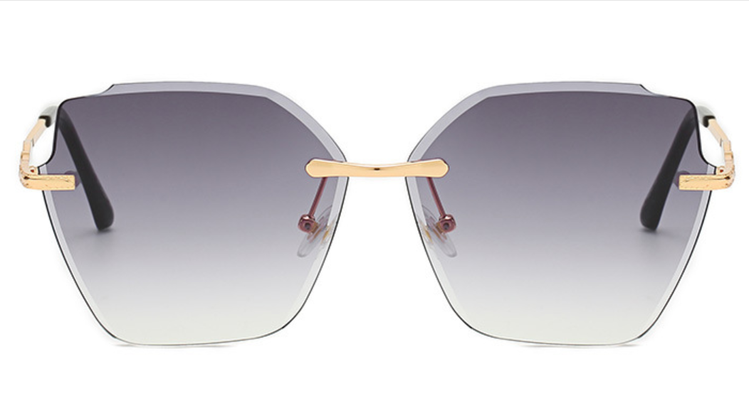 新品时尚墨镜大框多边形框太阳镜偏光镜韩版网红潮人高档彩色女士