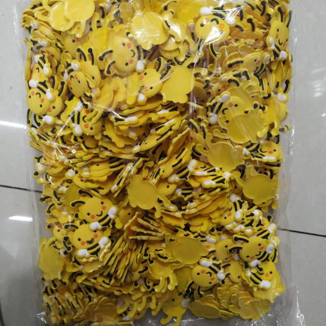 PVC soft rubber play bee hairpin headwear accessory