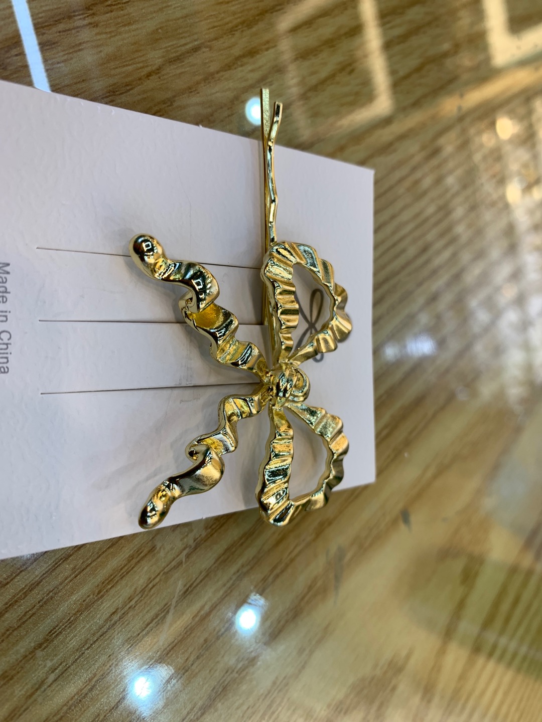 New alloy bow hairpin girls decorative hairpin thumbnail