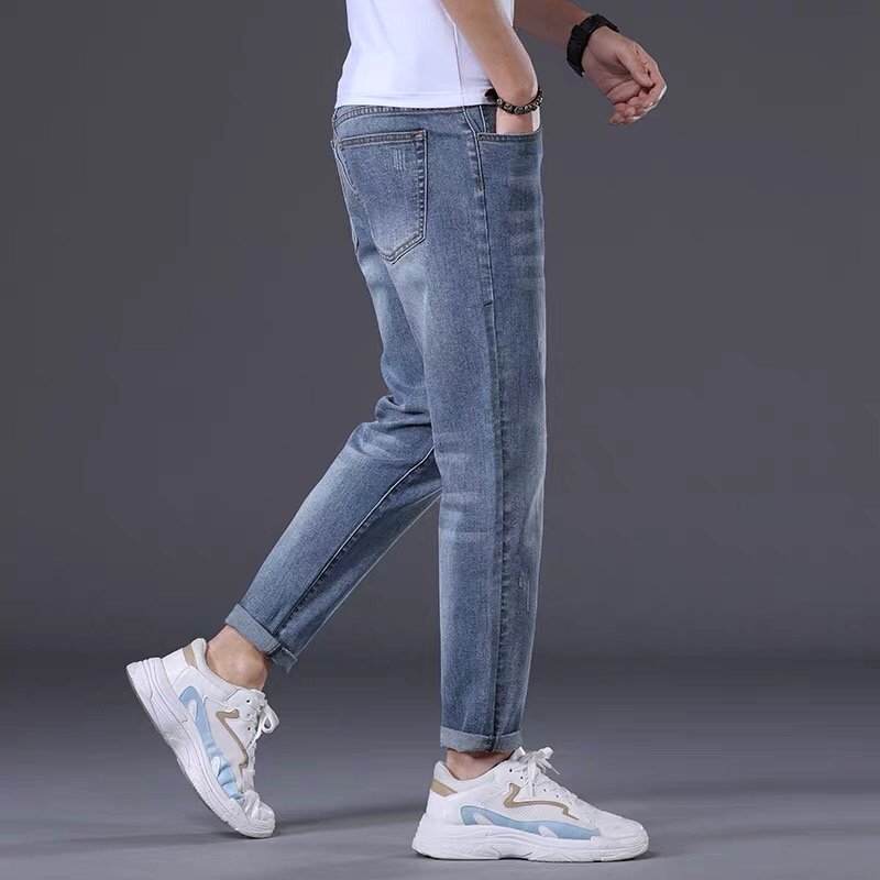 Fashionable men's straight-leg loose, trendy Korean-style long pants for men Specification image