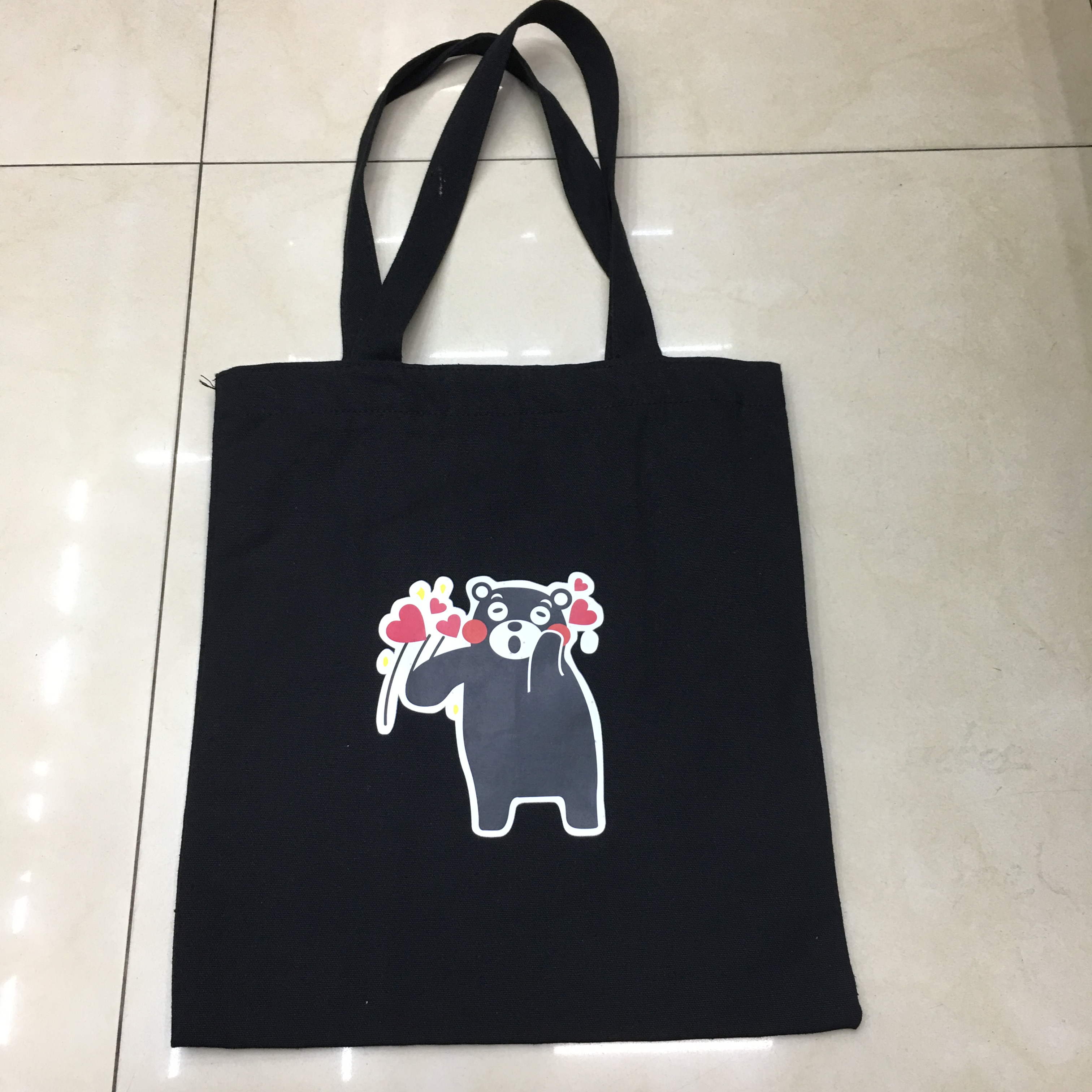 Korean Version Of Simple Art Single Shoulder Canvas Bag Japanese Students Cartoon Printed Shopping Bag